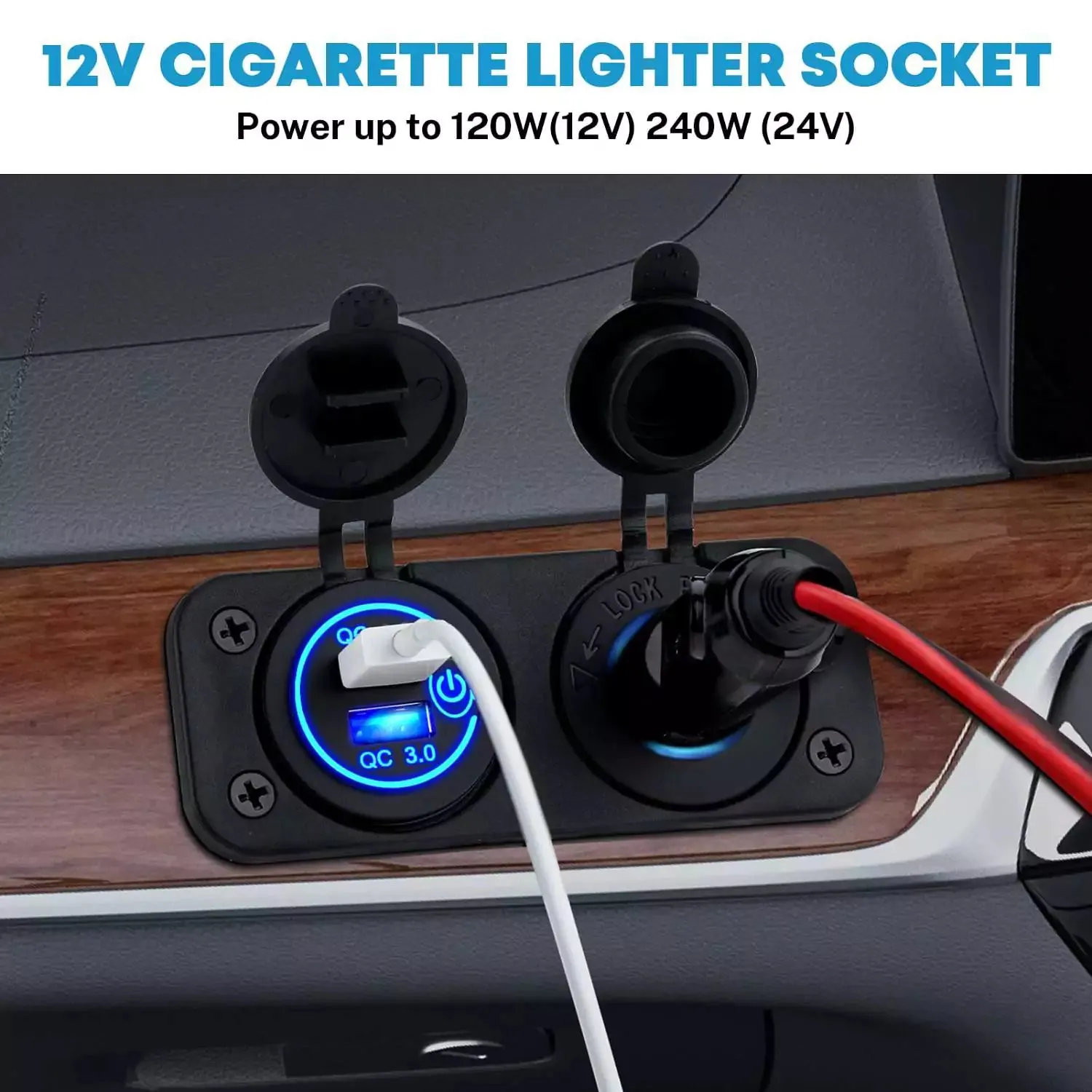 12V Cigarette Lighter Socket