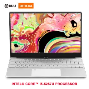 15.6 inch Metal Body Laptop intel i5 5257U 8GB 256 GB 512 GB SSD With Full Layout Keyboard Backlight Fingerprint Unlock Game