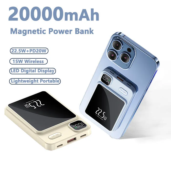 20000mAh Magnetic Wireless Fast Charging Power Bank