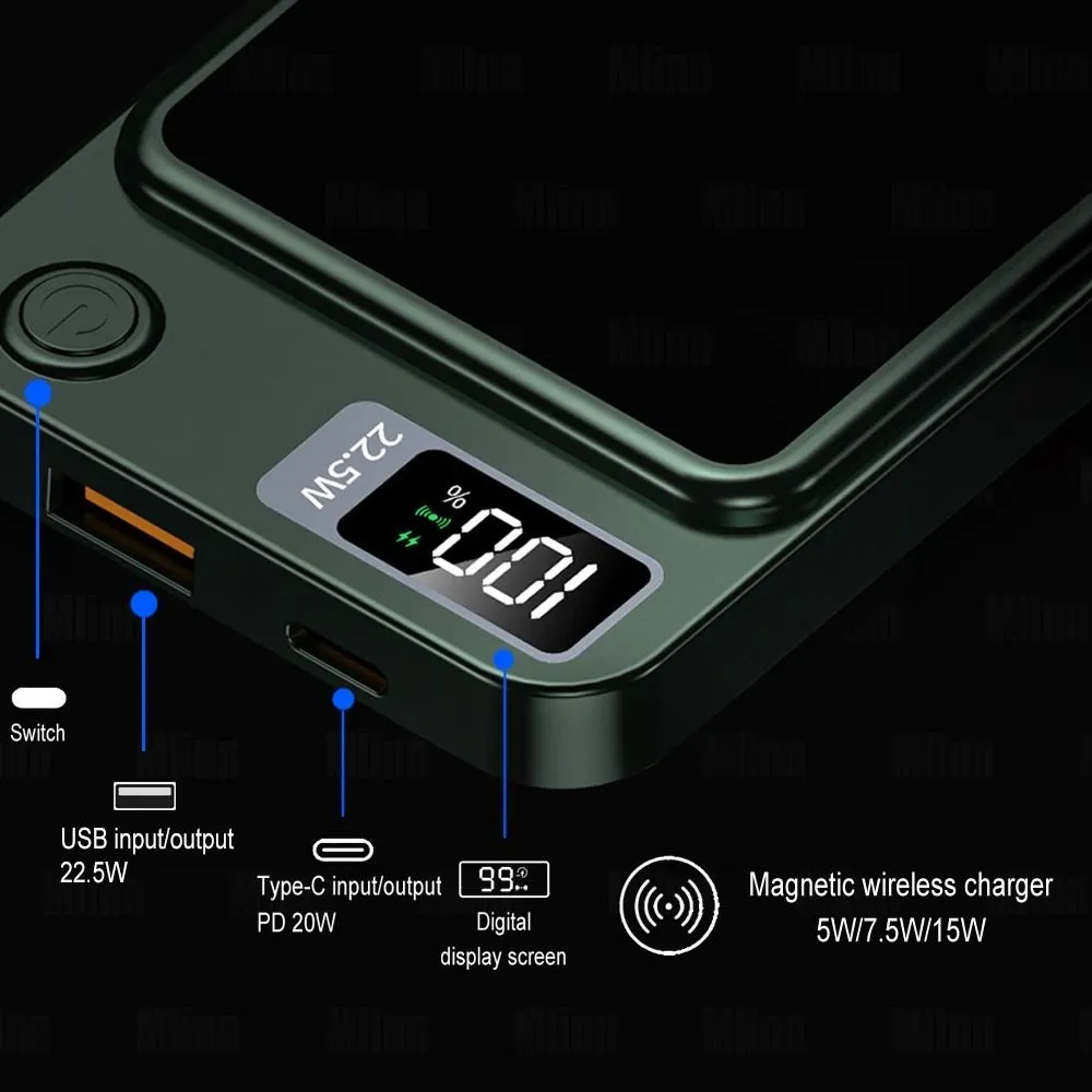 20000mAh Magnetic Wireless Fast Charging Power Bank