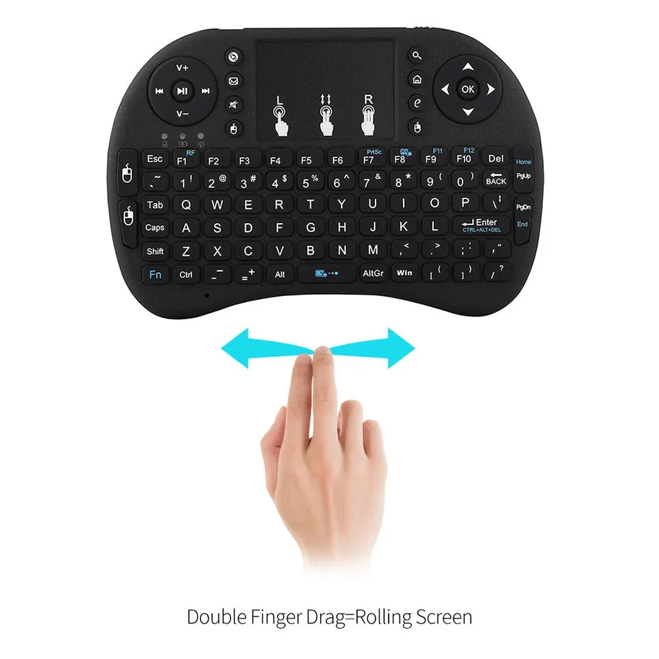 3 Colors Backlit i8 Mini Wireless Keyboard