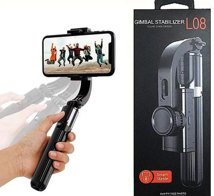 360 Degree Rotating Stabilizer Wireless Selfie Stick