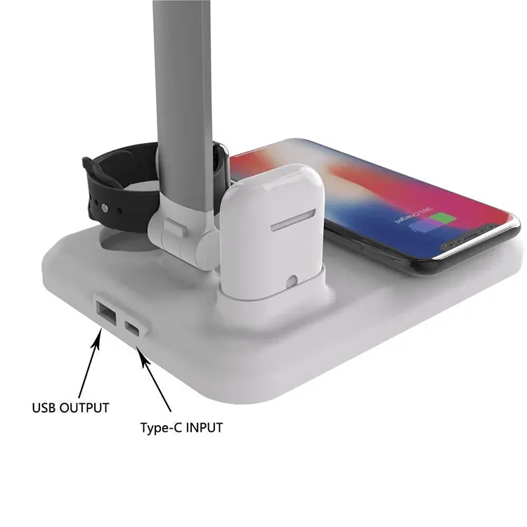 4 in 1 AppleMate Wireless Desktop Lamp Charger