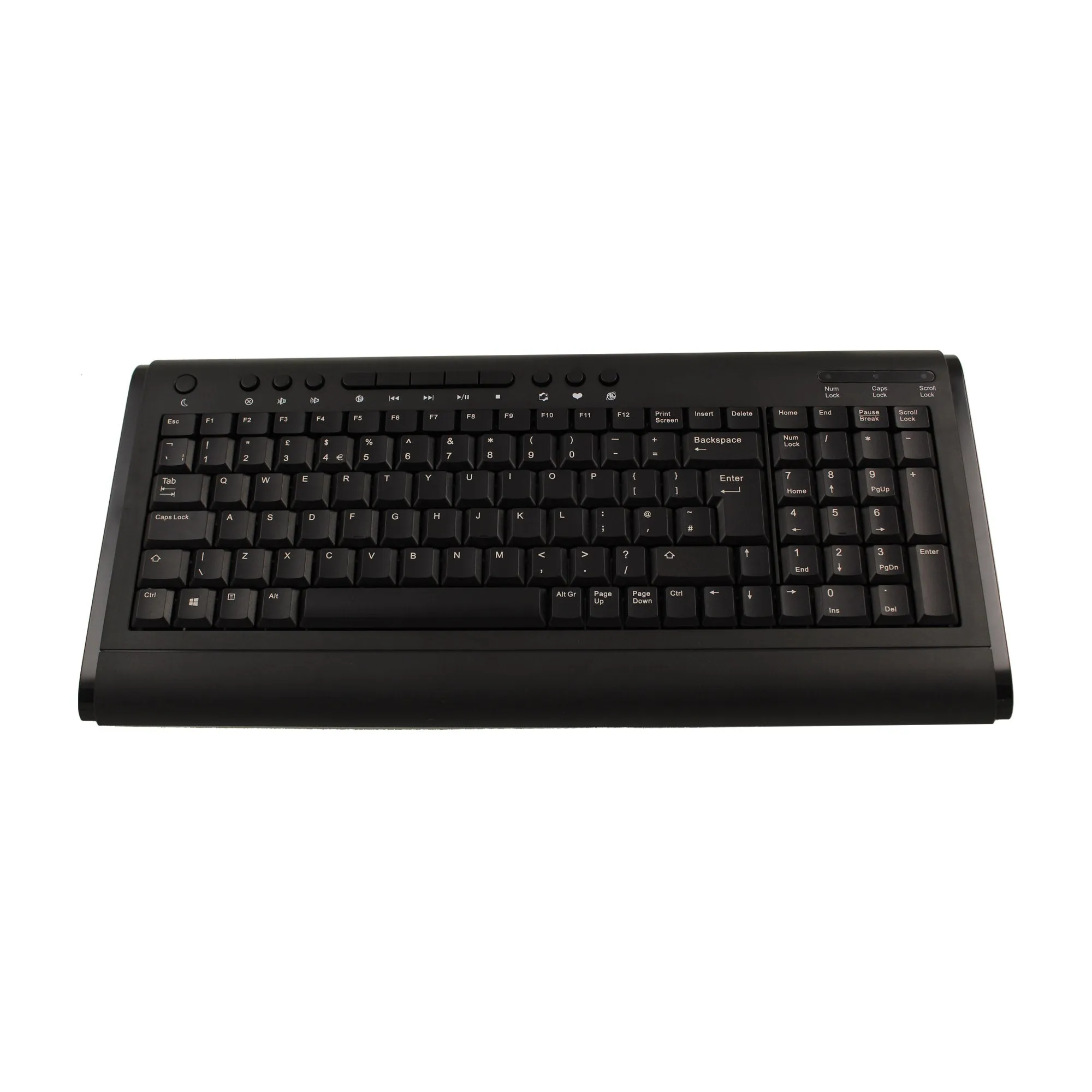 Accuratus KYBAC2200-USBBK 2200 USB Compact Size Multimedia Keyboard