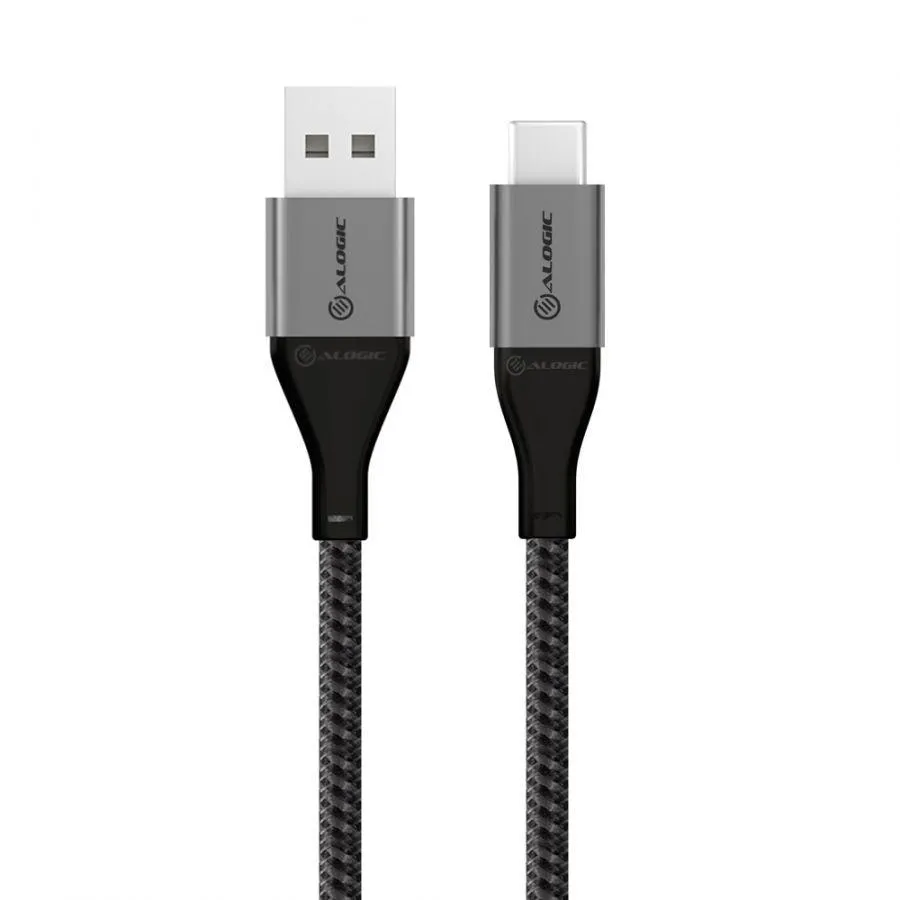 ALOGIC Super Ultra USB 2.0 USB-C to USB-A Cable - 3A|480Mbps - Space Grey - 3m (ULCA203-SGR)