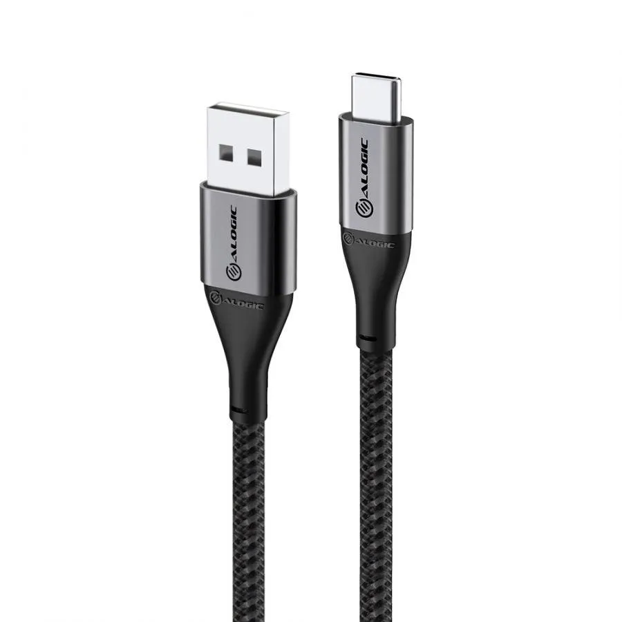 ALOGIC Super Ultra USB 2.0 USB-C to USB-A Cable - 3A|480Mbps - Space Grey - 3m (ULCA203-SGR)