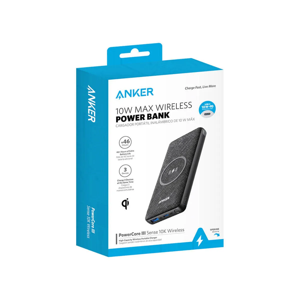 Anker Black Wireless PowerCore III Portable Charger 10,000mAh