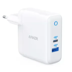 Anker Powerport Pd  2 Dual-Port Charger 1 X 20W Usb-C 1 X 15W Usb-A White