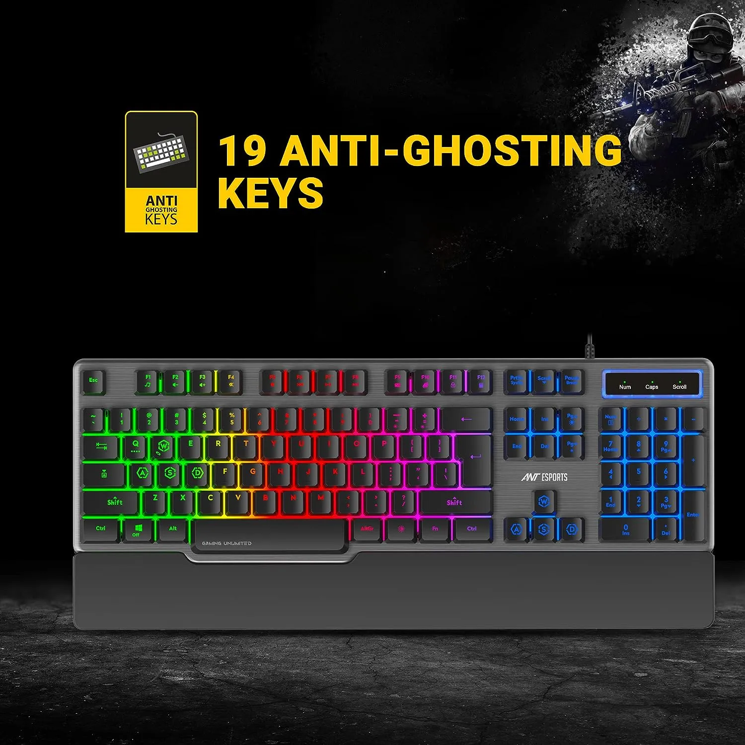 Ant Esports KM540 Gaming Backlit Keyboard and Mouse Combo