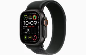 Apple Watch Ultra 2 GPS & Cellular 49mm Black Titanium Case, Black Trail Loop, S/M