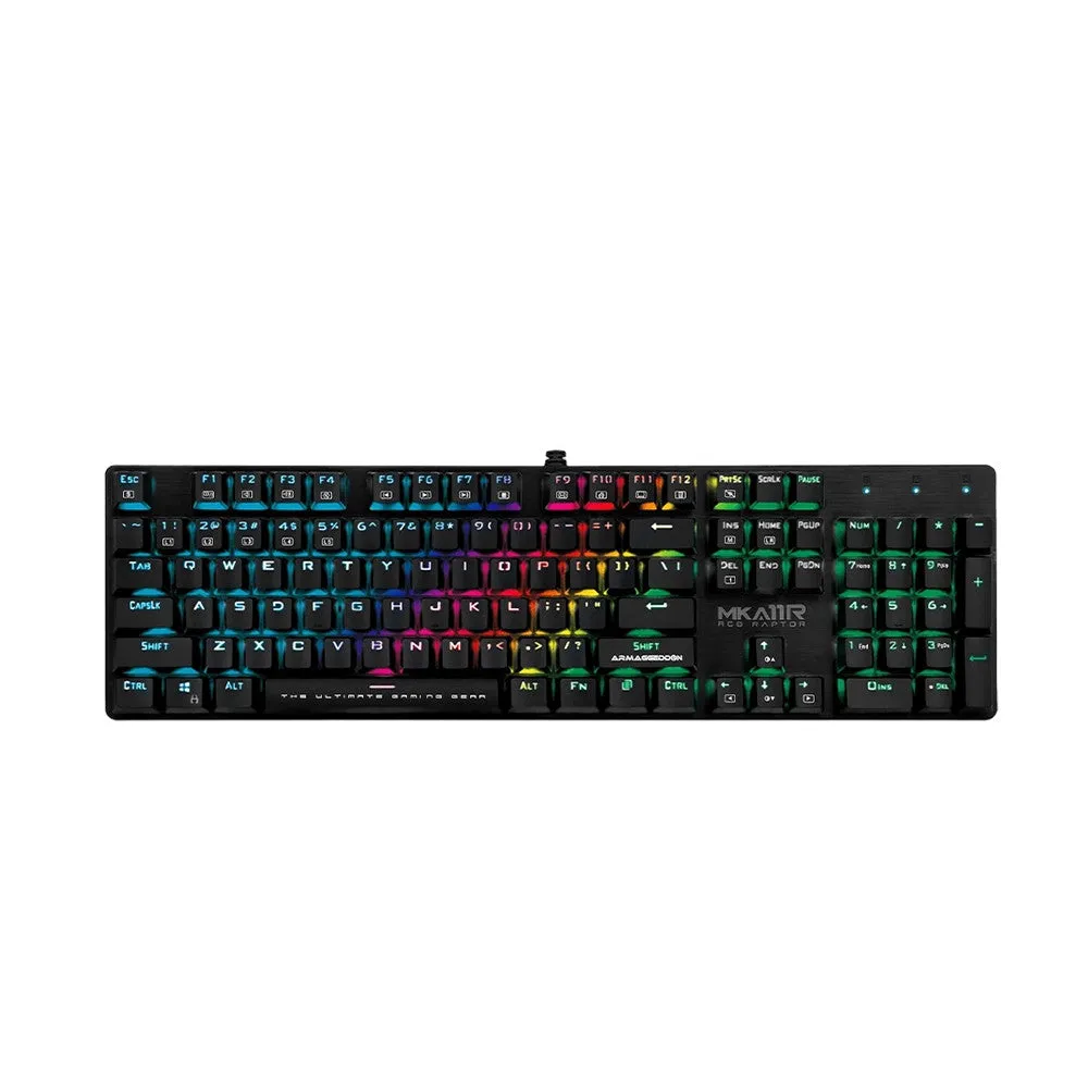 Armaggeddon MKA-11R RGB Raptor Blue Switch Wired Mechanical Gaming Keyboard