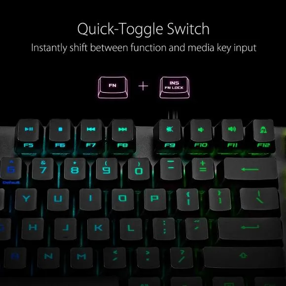 ASUS XA05 Mechanical Gaming Keyboard - ROG Strix Scope RX | Red Optical Mechanical Switches