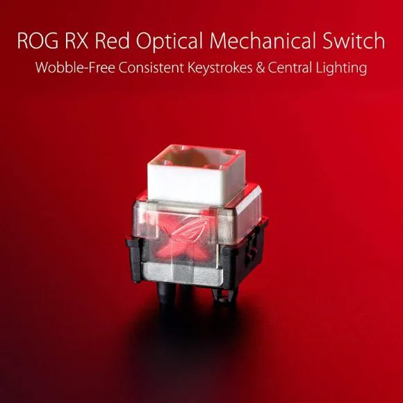 ASUS XA05 Mechanical Gaming Keyboard - ROG Strix Scope RX | Red Optical Mechanical Switches