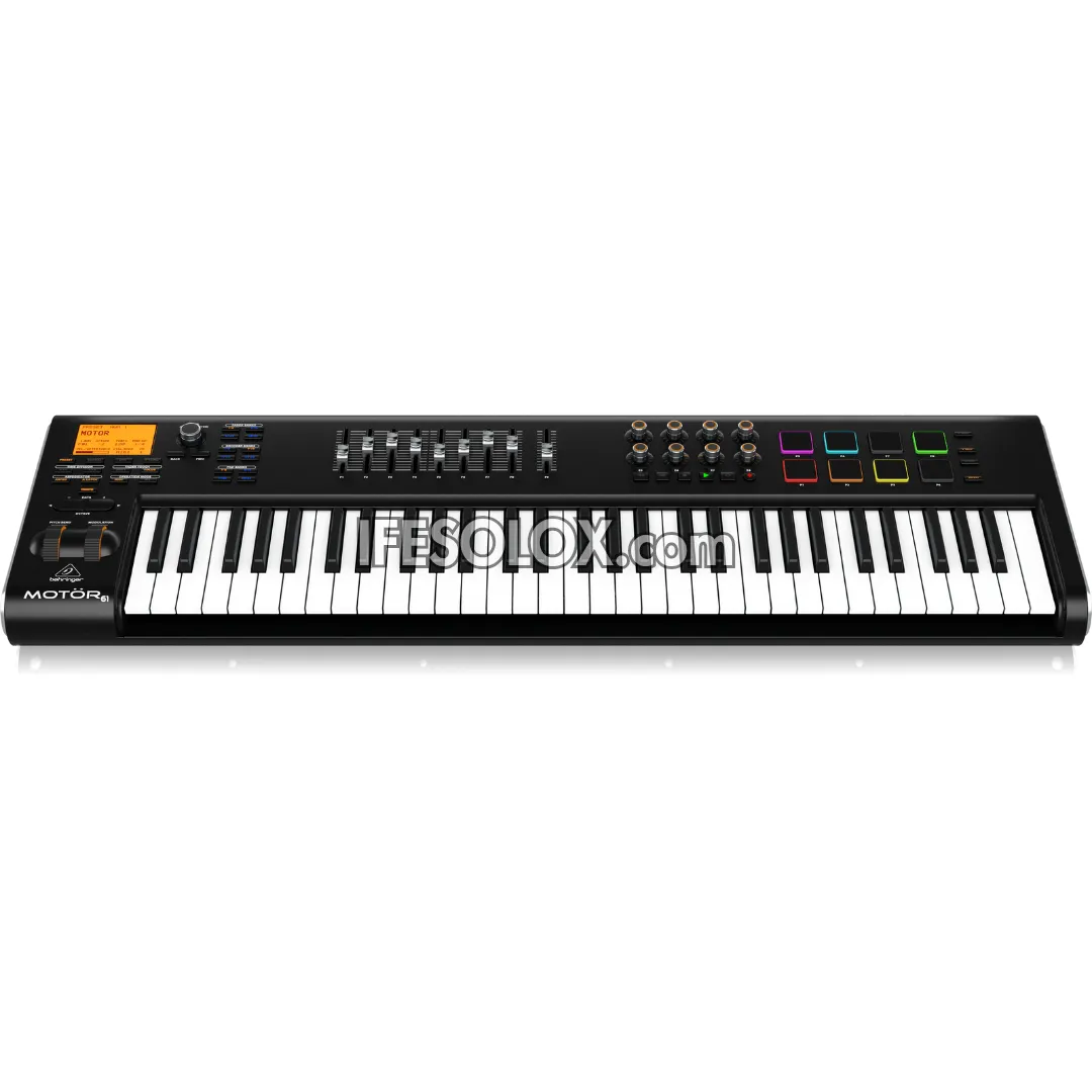 Behringer MOTOR 61 61-Key USB/MIDI Keyboard Controller with Motorized Faders and Touch Sensitive Pads - Brand New