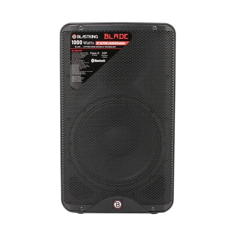 Blastking BLADE12A 12” Active Loudspeaker 1000 Watts Class-D with DSP Processor