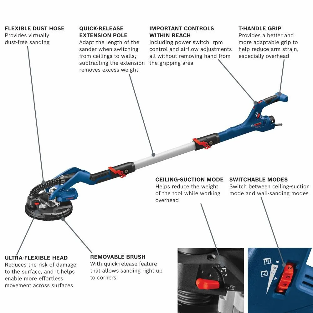 Bosch GTR55-85 9" Drywall Sander Kit