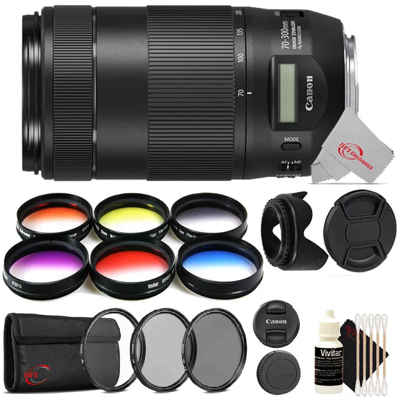 Canon EF 70-300mm f/4-5.6 IS II USM Full-Frame Telephoto Zoom Lens   Filter Accessory Kit