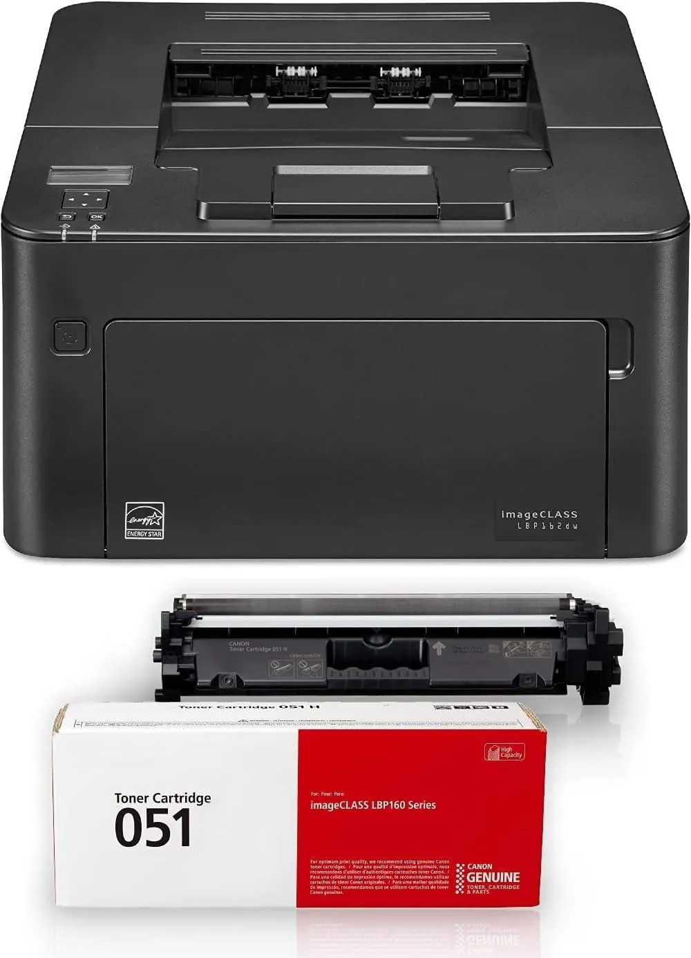 Canon LBP162dw ImageCLASS Check Printer with 1 CRG-051 OEM MICR Cartridge