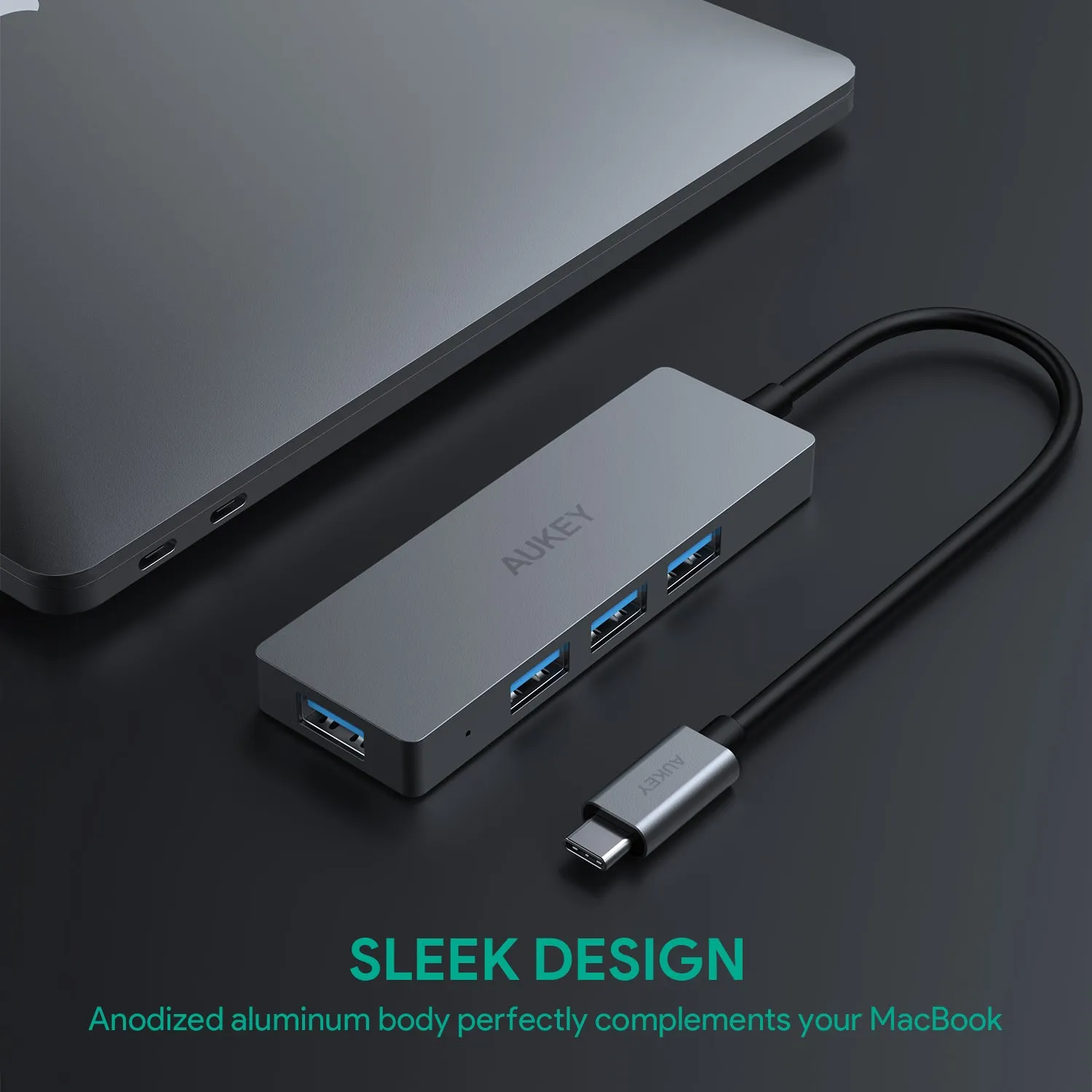 CB-C62 USB C to 4 Port USB 3.1 Aluminium Hub