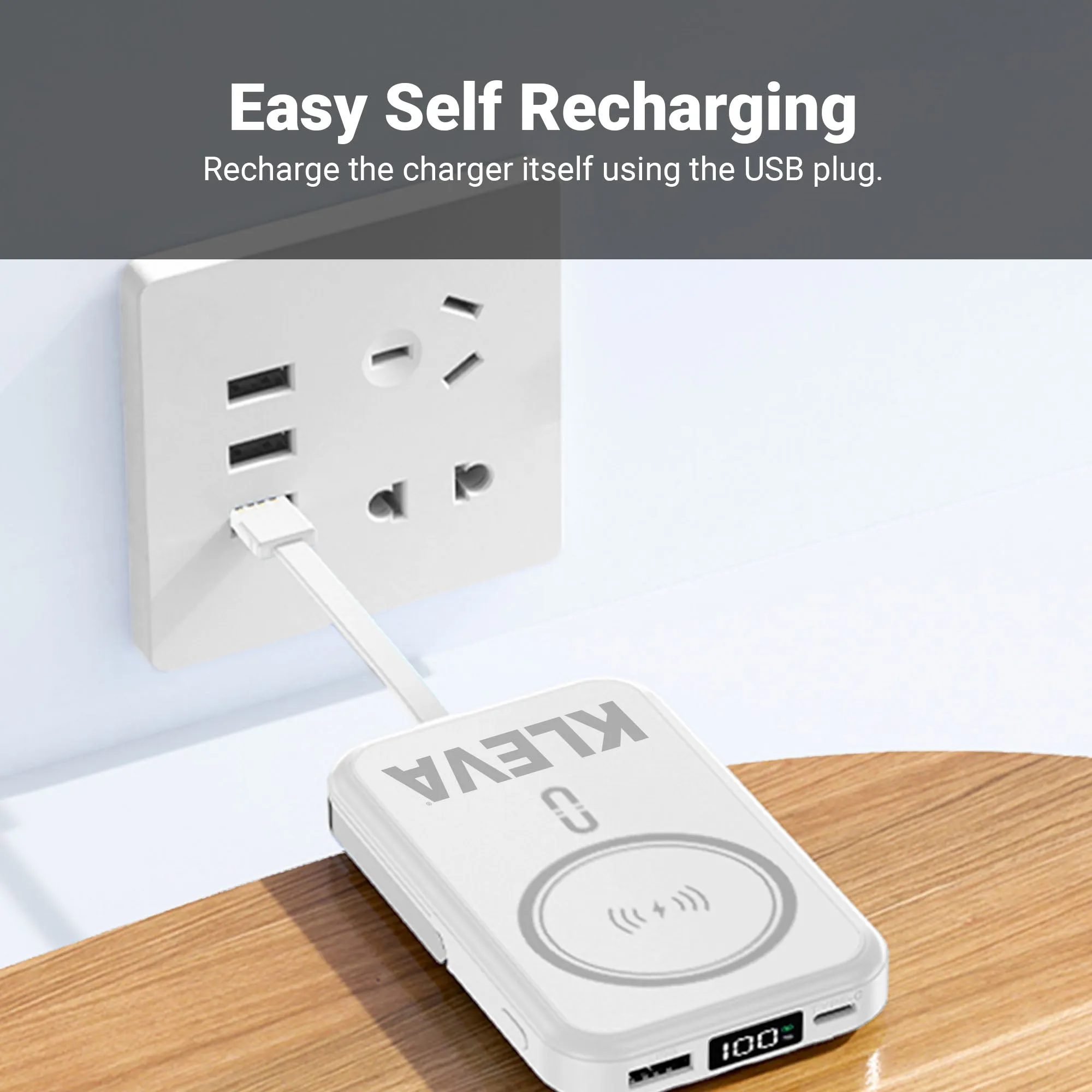 [CHECKOUT EXCLUSIVE] ChargAway 5-in-1 Compact Wireless Power Bank