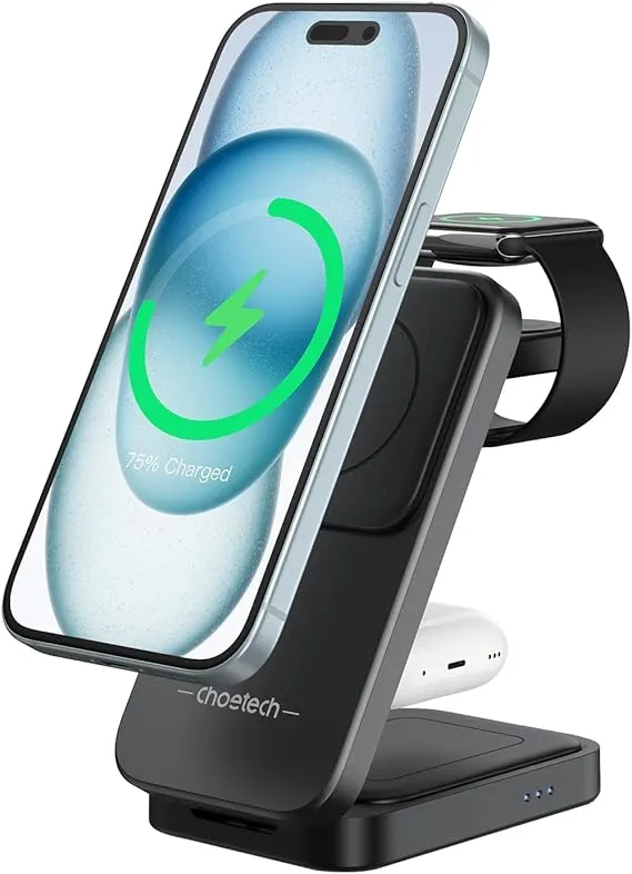 CHOETECH Wireless Charger, Magnetic 3-in-1