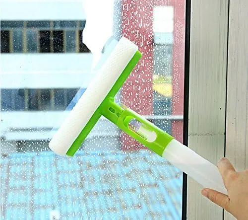 CHOTALIYA Window Scrubber Squeegee with Spray Bottle Car Glass Mirror Cleaner Wiper Scraper Brush Clean Tools