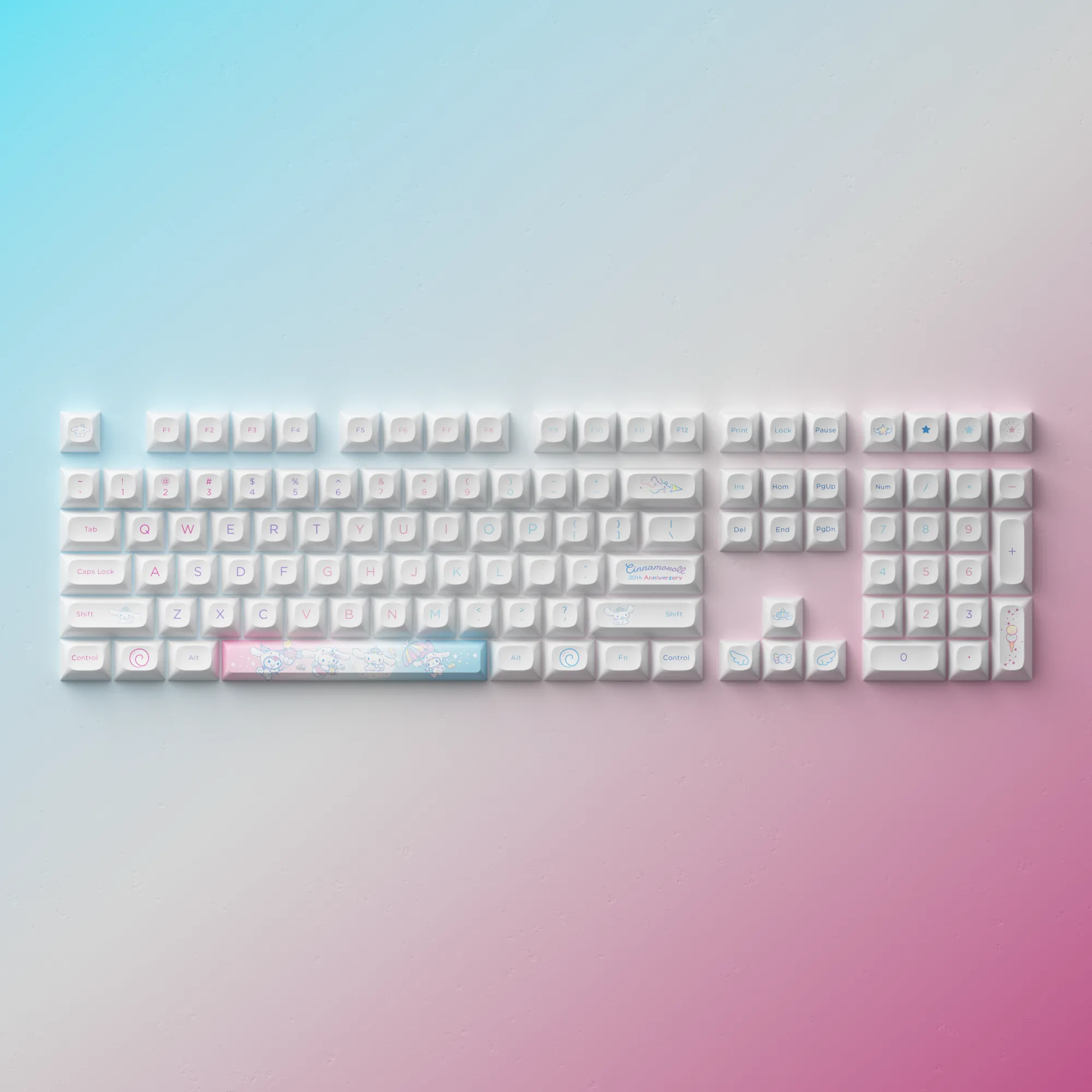 Cinnamoroll 20th Anniversary OPI Keycap Set(127-Key)