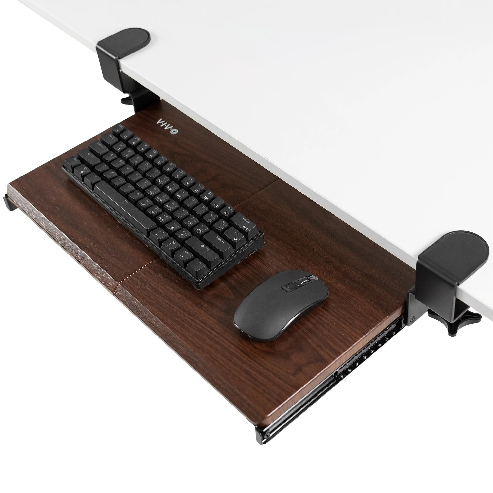 Clamp-on Compact Keyboard Tray