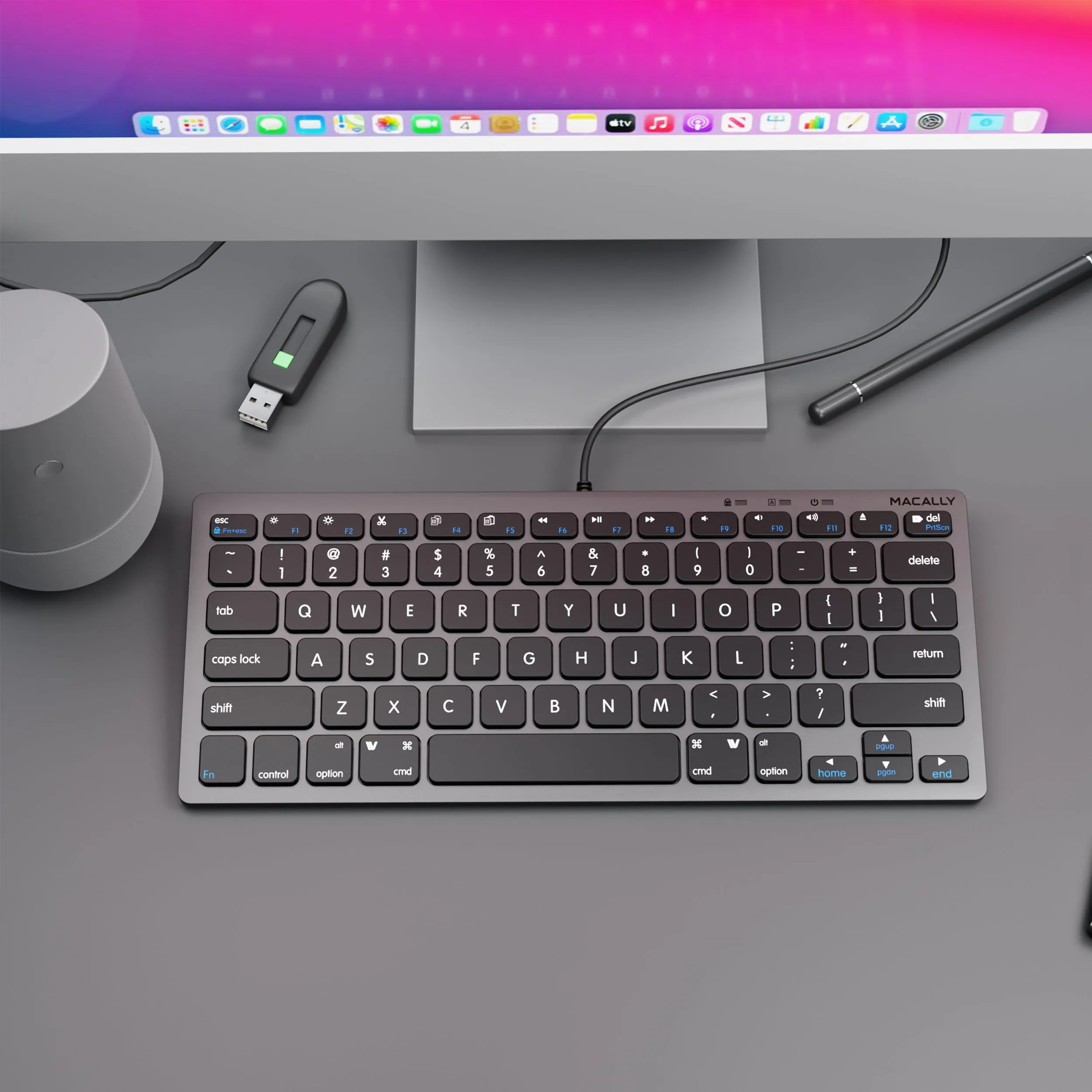 Compact USB Keyboard For Mac (Space Gray)