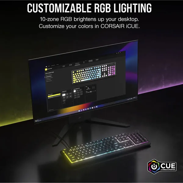 Corsair K55 CORE RGB Gaming Keyboard — Black