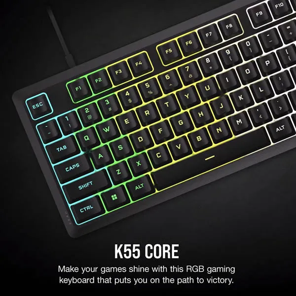 Corsair K55 CORE RGB Gaming Keyboard — Black