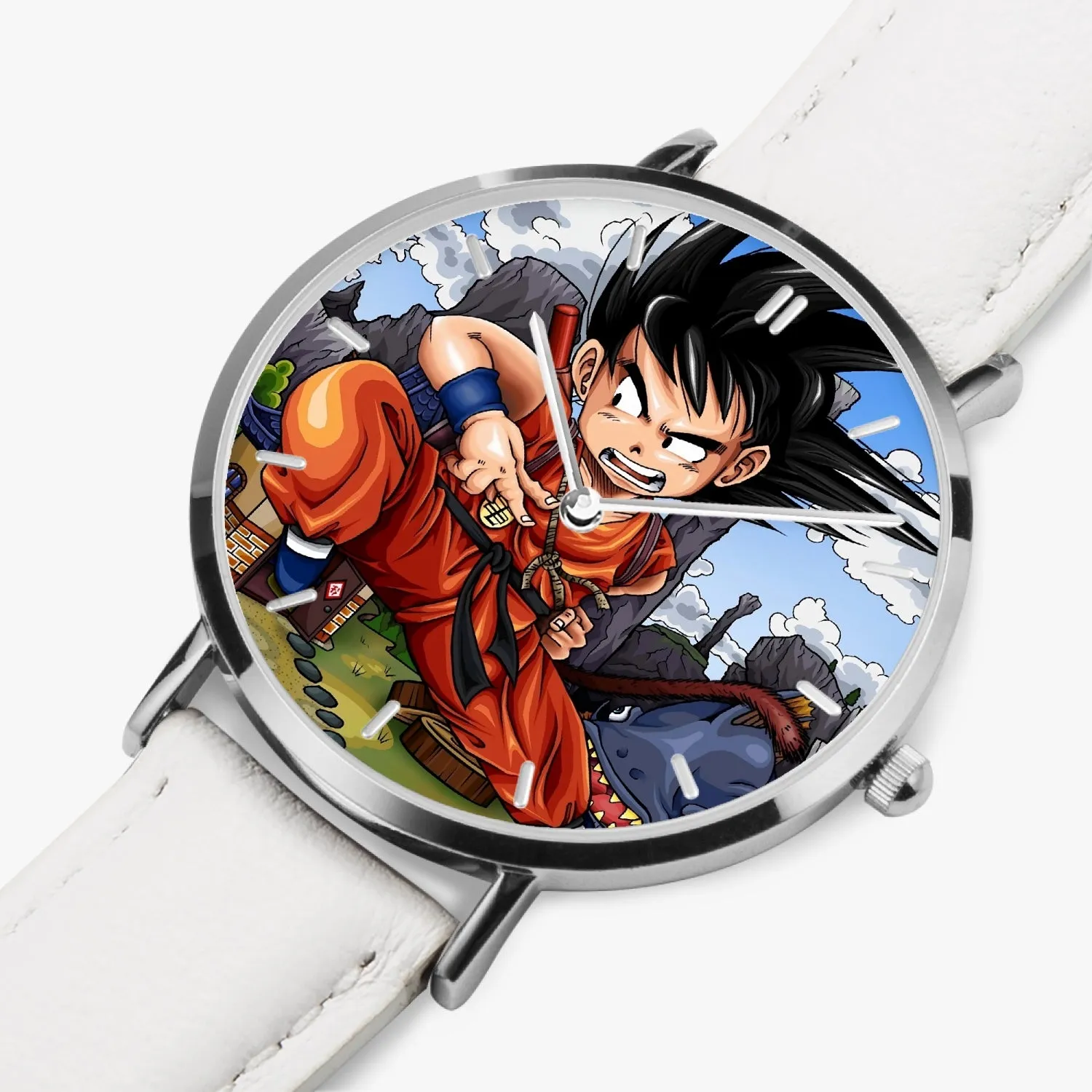 DBZ-Store Cool Angry Kid Goku Sky Clouds Blue Watch