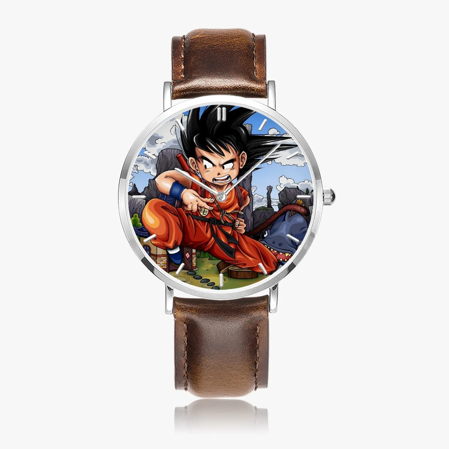 DBZ-Store Cool Angry Kid Goku Sky Clouds Blue Watch