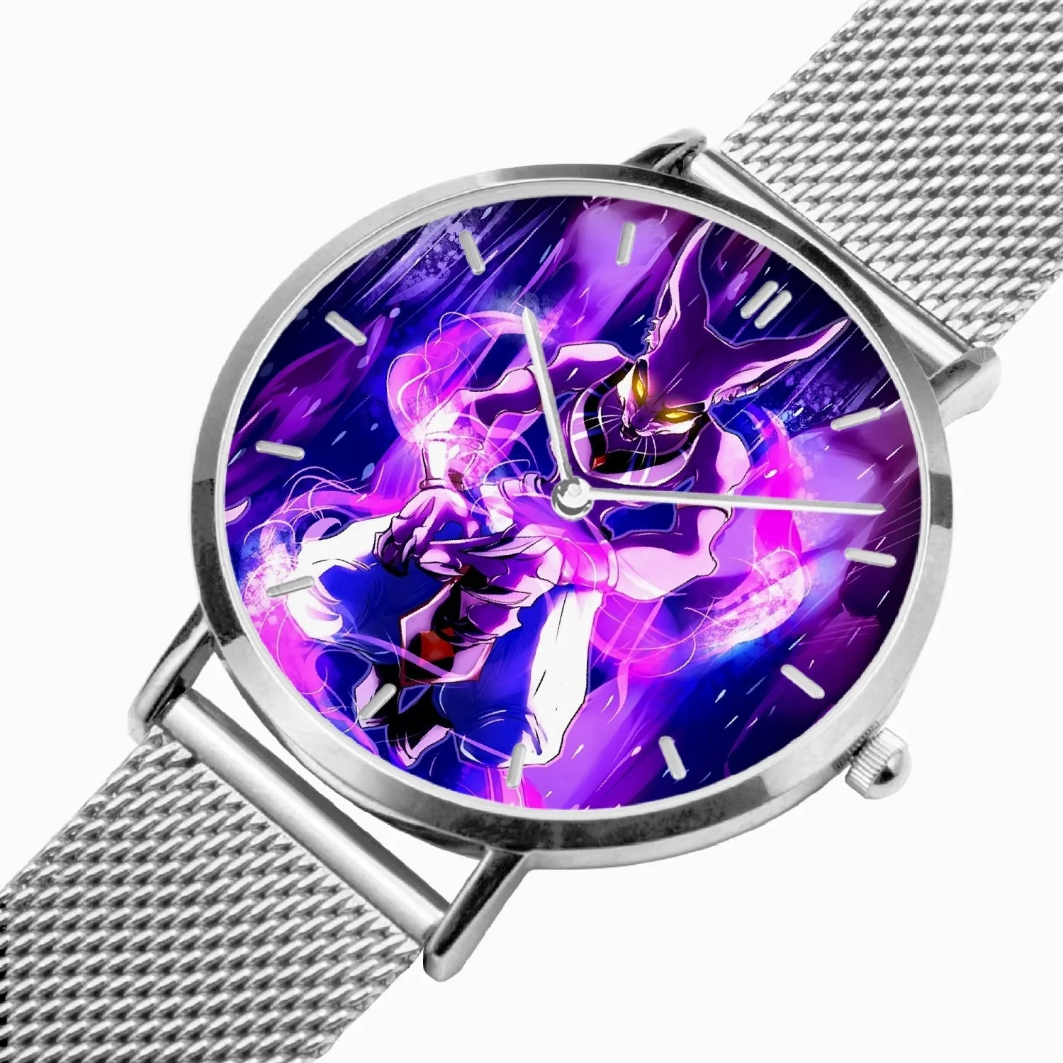 DBZ-Store Hype God of Destruction Beerus Egyptian Cat Purple Watch