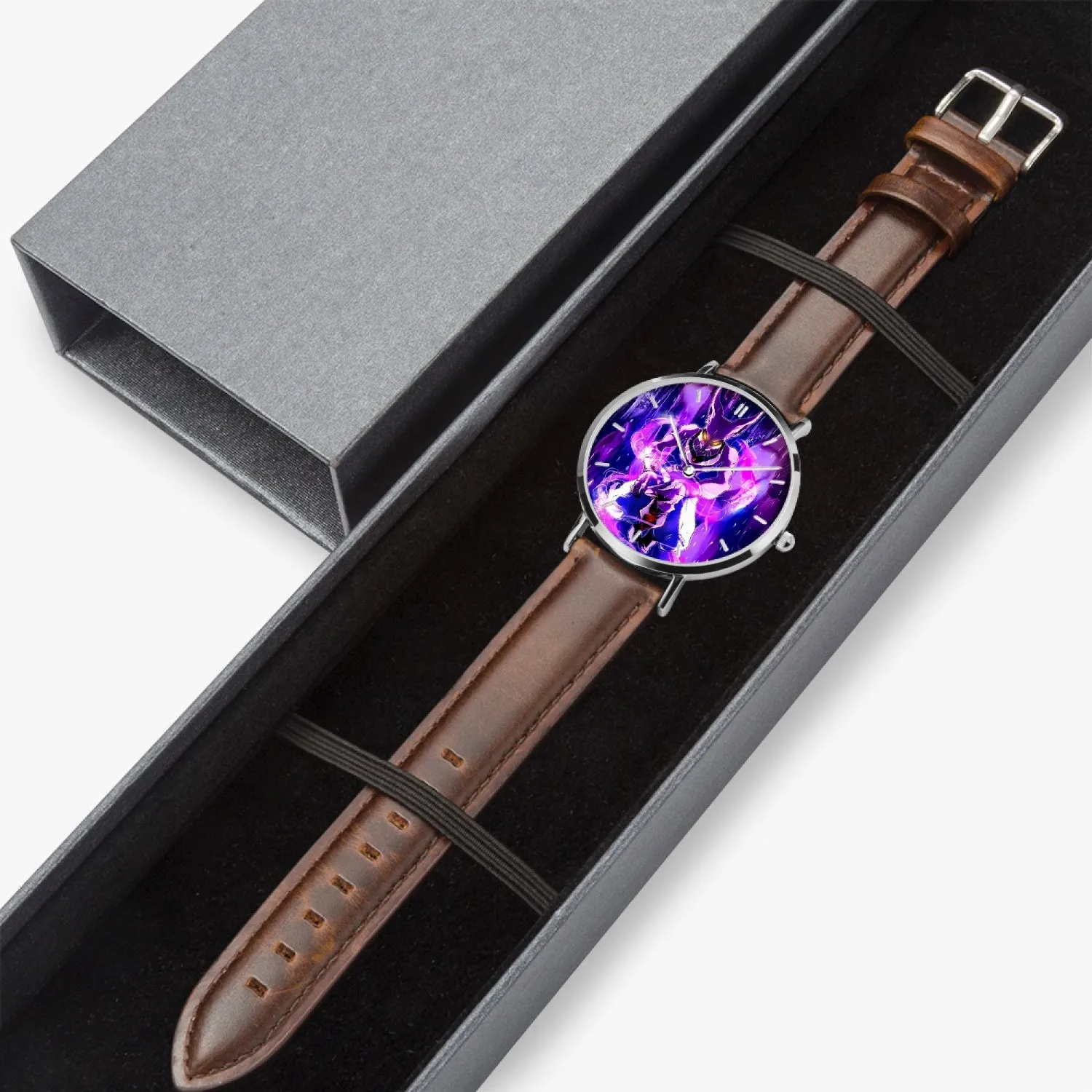 DBZ-Store Hype God of Destruction Beerus Egyptian Cat Purple Watch