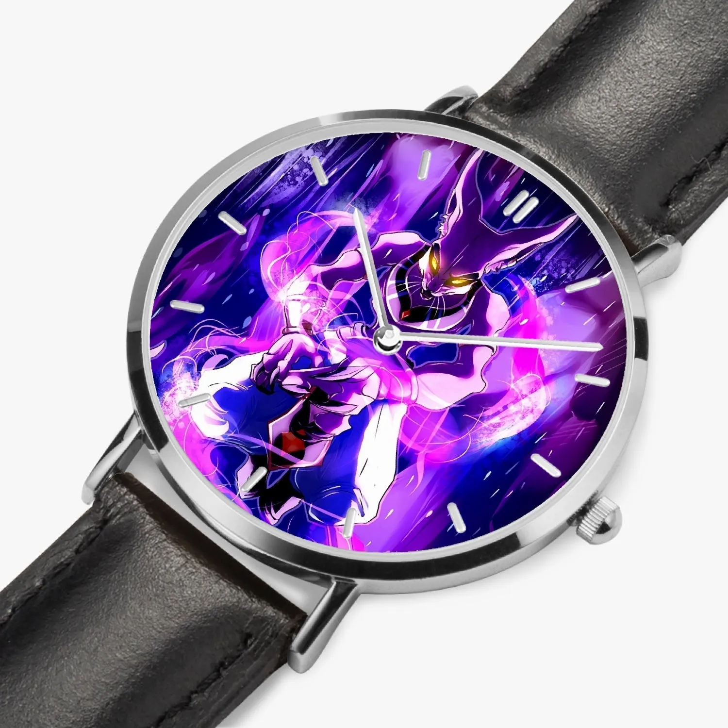 DBZ-Store Hype God of Destruction Beerus Egyptian Cat Purple Watch