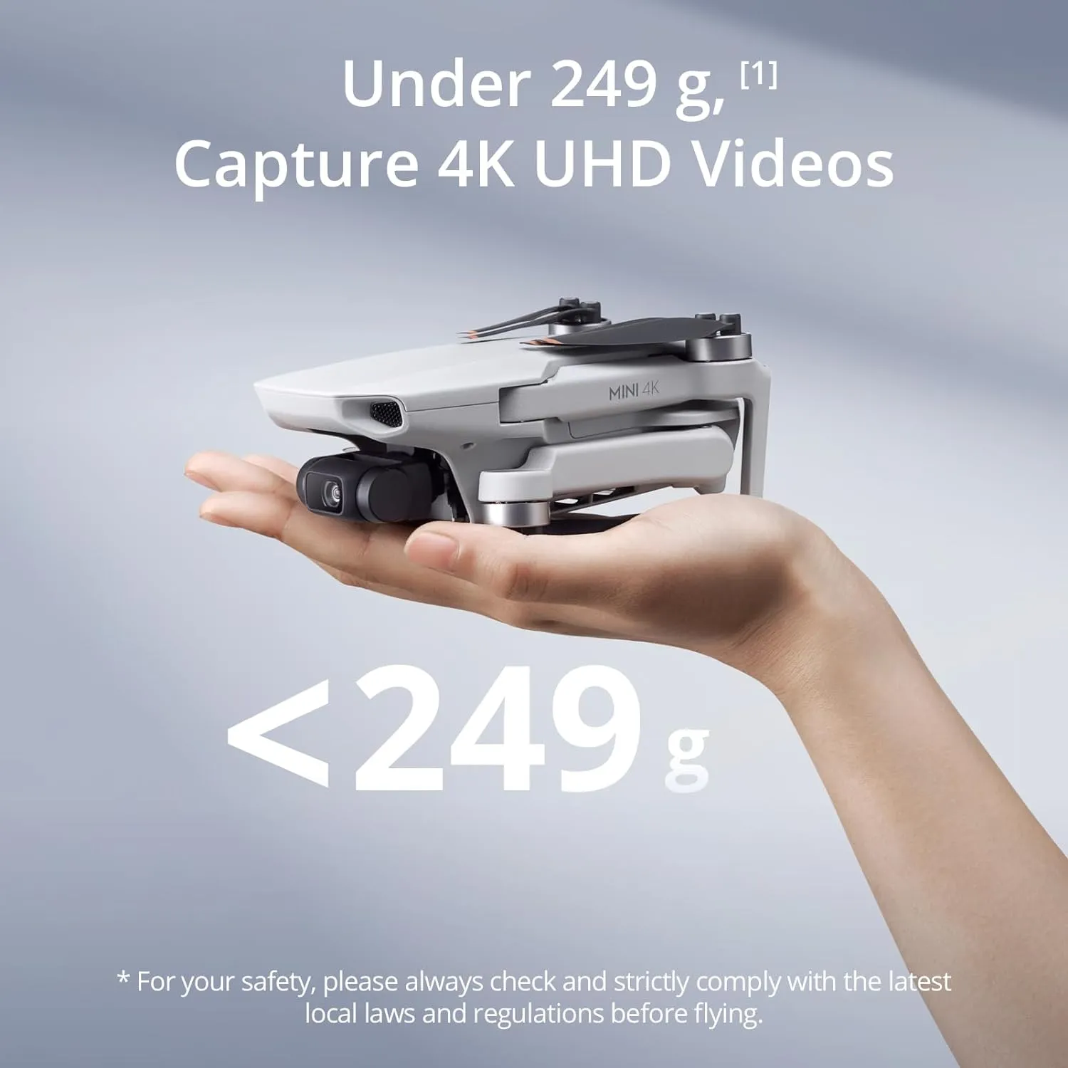 DJI Mini 4K Fly More Combo, Drone with 4K UHD Camera for Adults, Under 249 g, 3-Axis Gimbal Stabilization, 10km Video Transmission, Auto Return, 3 Batteries for 93-Min Max Flight Time, QuickShots