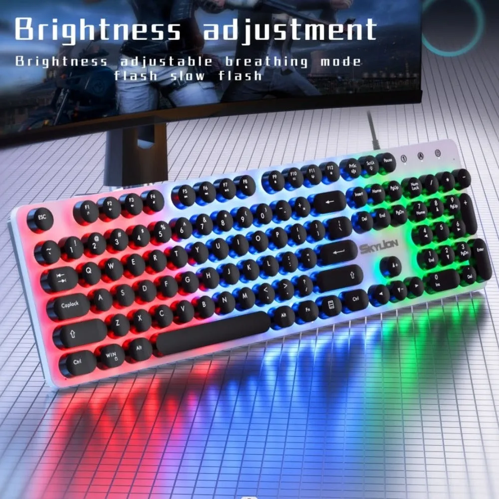 Dragon Round Key RGB Gaming Keyboard