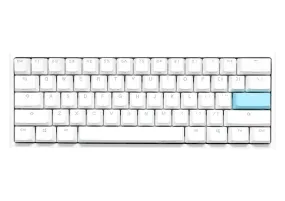 Ducky One 2 Mini Gaming Keyboard, Mx-Blue, Rgb-Led, White