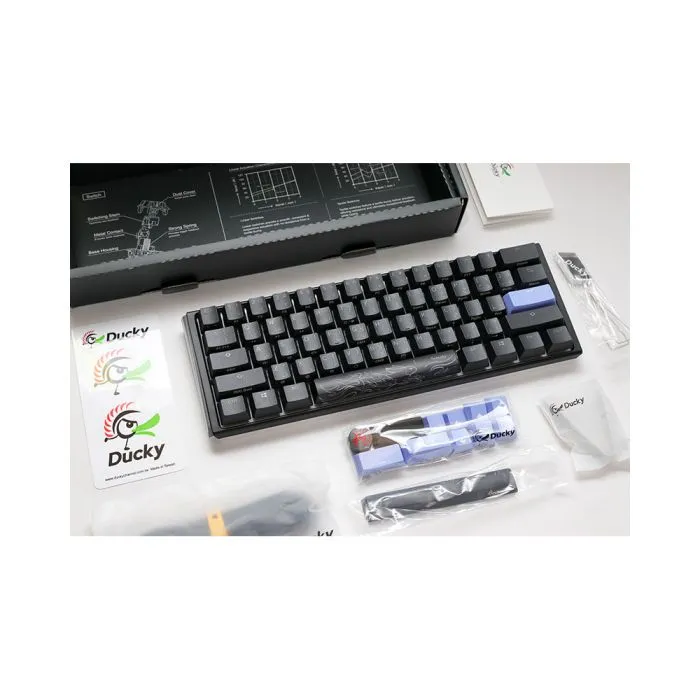 Ducky One 3 Classic Black/White Mini 60% Cherry Brown Key Ar