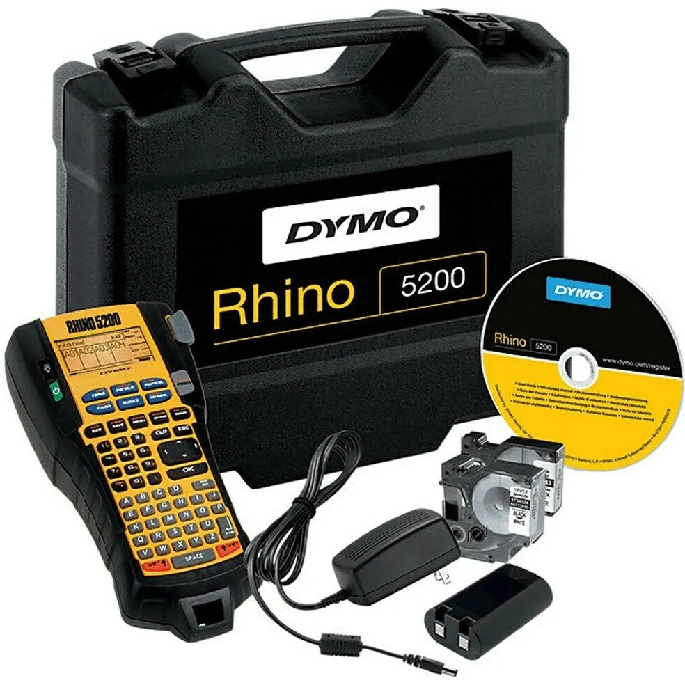 DYMO Rhino 5200 Label Machine Industrial Kit Labeller Printer