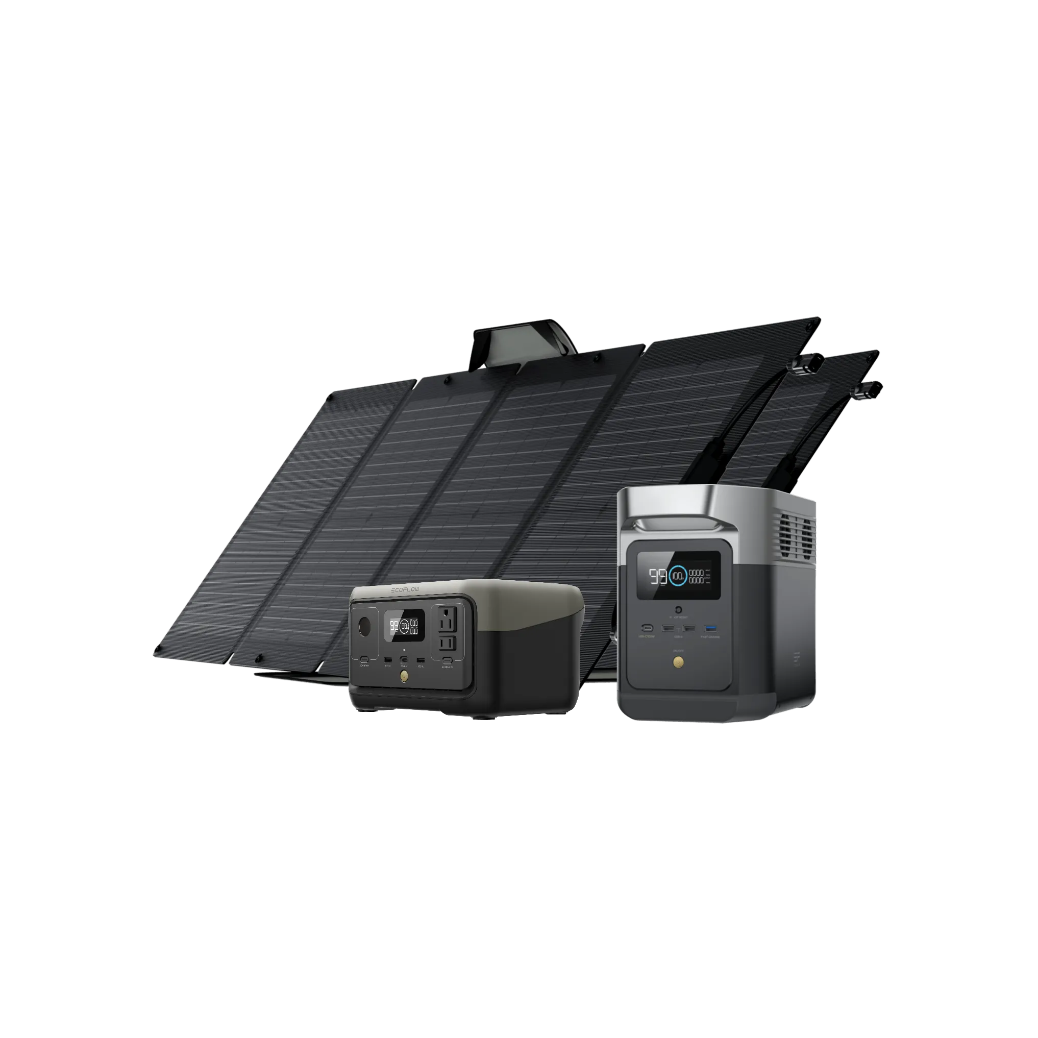 EcoFlow RIVER 2   DELTA Mini   2 x 110W Solar Panel - ZMR600-DMI880-112