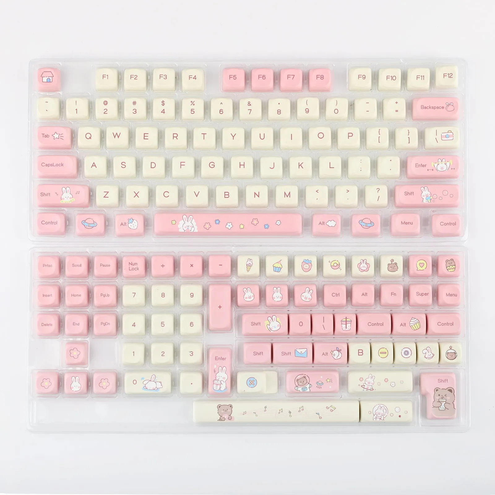 EPOMAKER Cream Bunny Keycaps Set