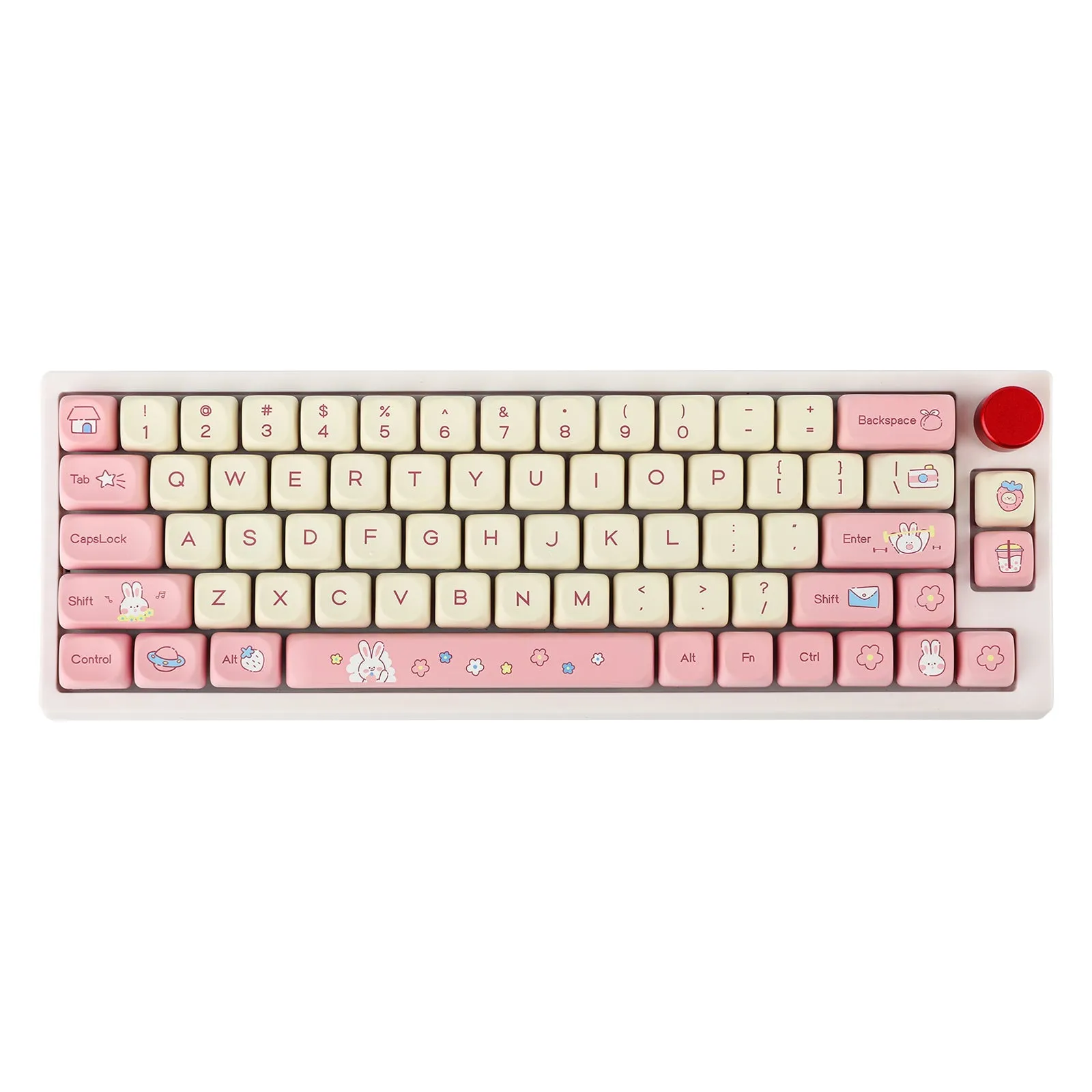 EPOMAKER Cream Bunny Keycaps Set