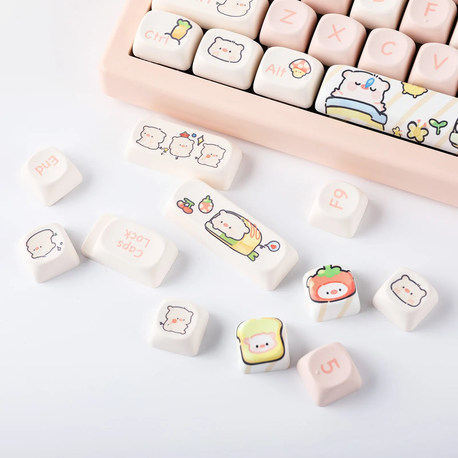 Epomaker Pink Piggy Keycaps Set