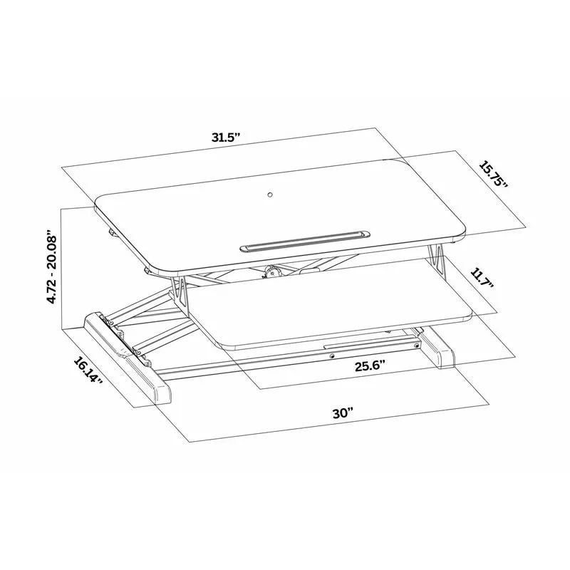 Ergonomic Height Adjustable Standing Desk Tyna-23