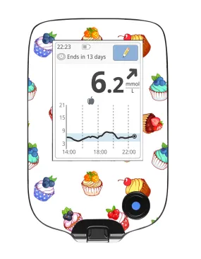 Freestyle Libre 2 Reader Sticker (Cupcake)