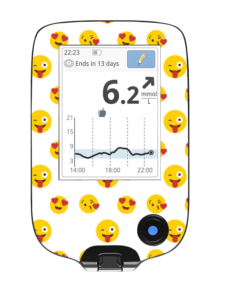 Freestyle Libre 2 Reader Sticker (Emojis)