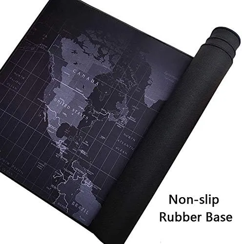 Gaming Mouse Pad - World Map Mouse Pad Gaming Desk Pad