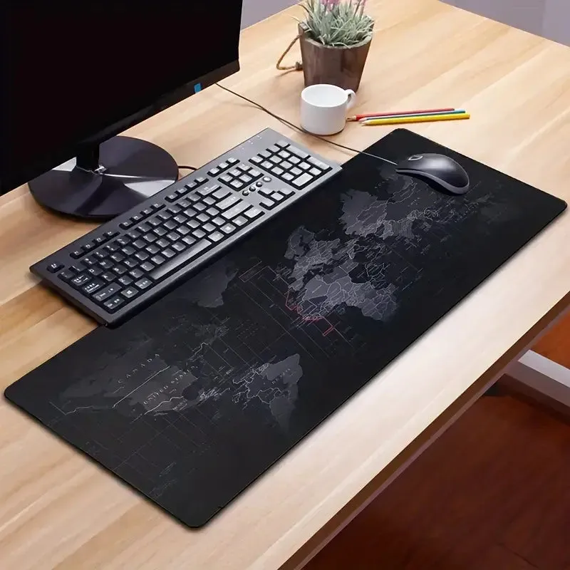 Gaming Mouse Pad - World Map Mouse Pad Gaming Desk Pad